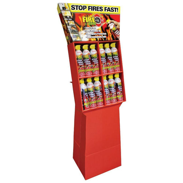 Fire Gone 24 Can Floor Display - Cutting Edge Products Inc