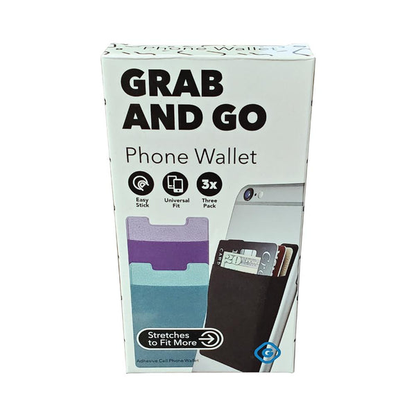 Grab and Go Phone Wallet - 3 Pack - Cutting Edge Products Inc