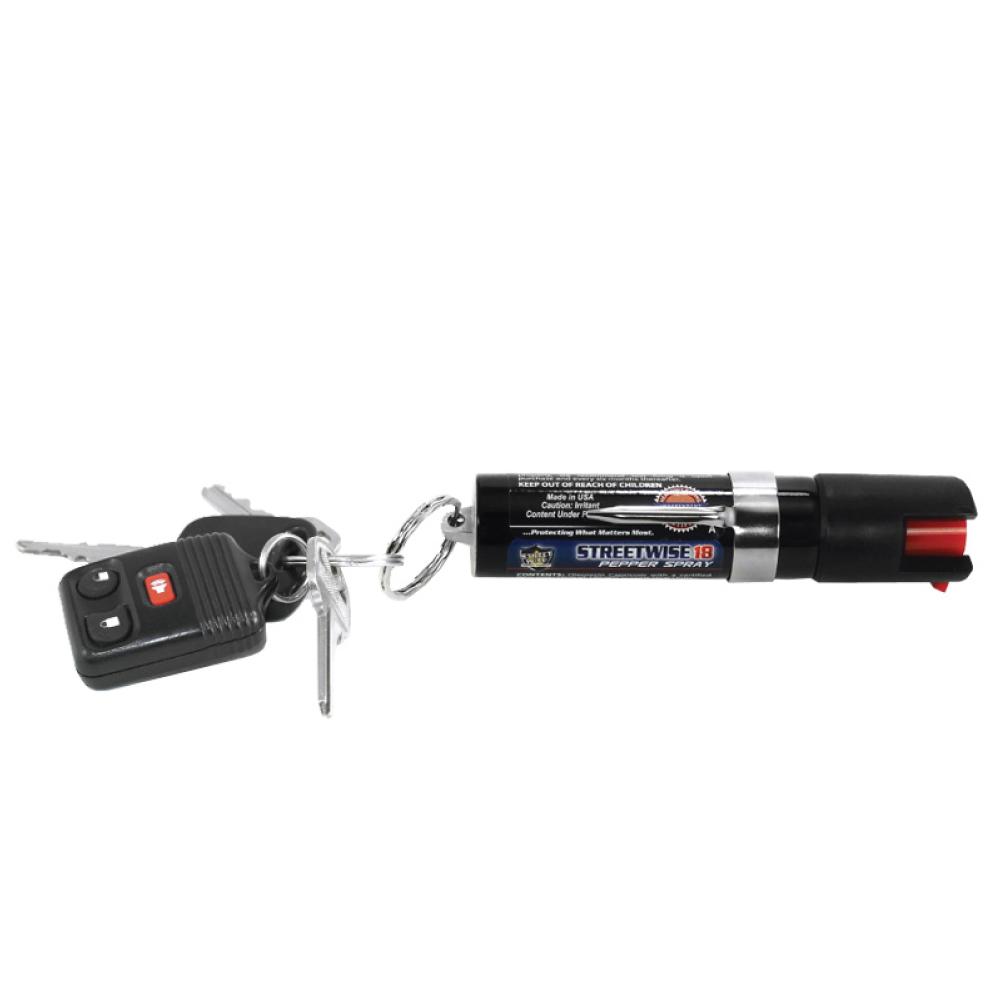 Streetwise 18 Pepper Spray 0.75 oz Keyring & Clip