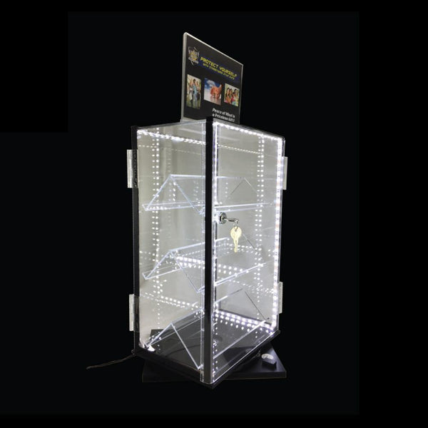 Acrylic LED Rotating Countertop Display - Cutting Edge Products Inc