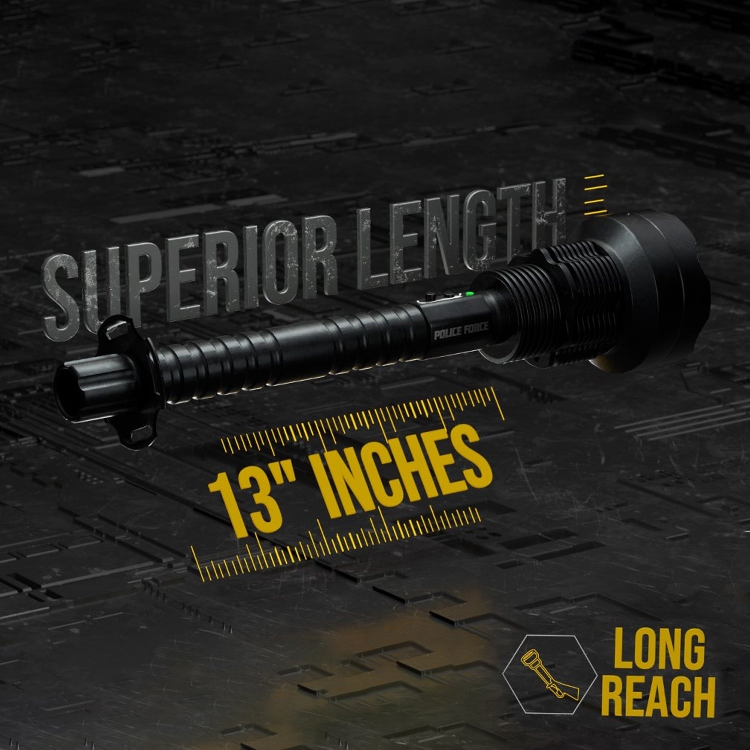 Tactical Torch Stun Flashlight 17,000,000